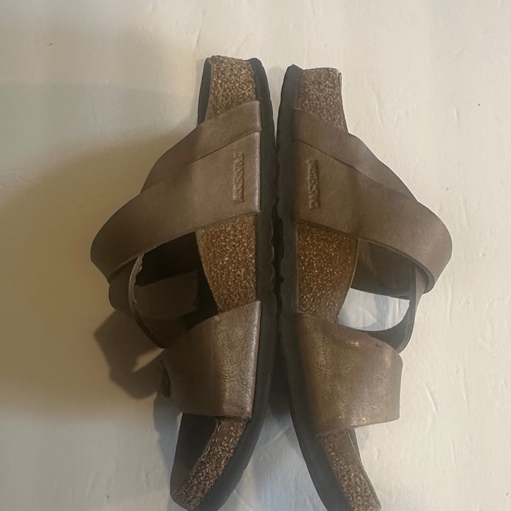 Birkenstock Birken Brown Double Strap slip on Sandals made in Germany leather - Picture 4 of 11